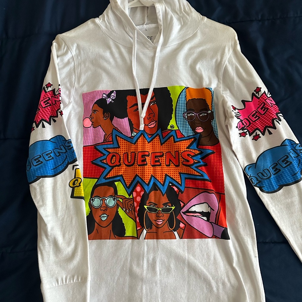 Graphic Hoodie with Queens Design